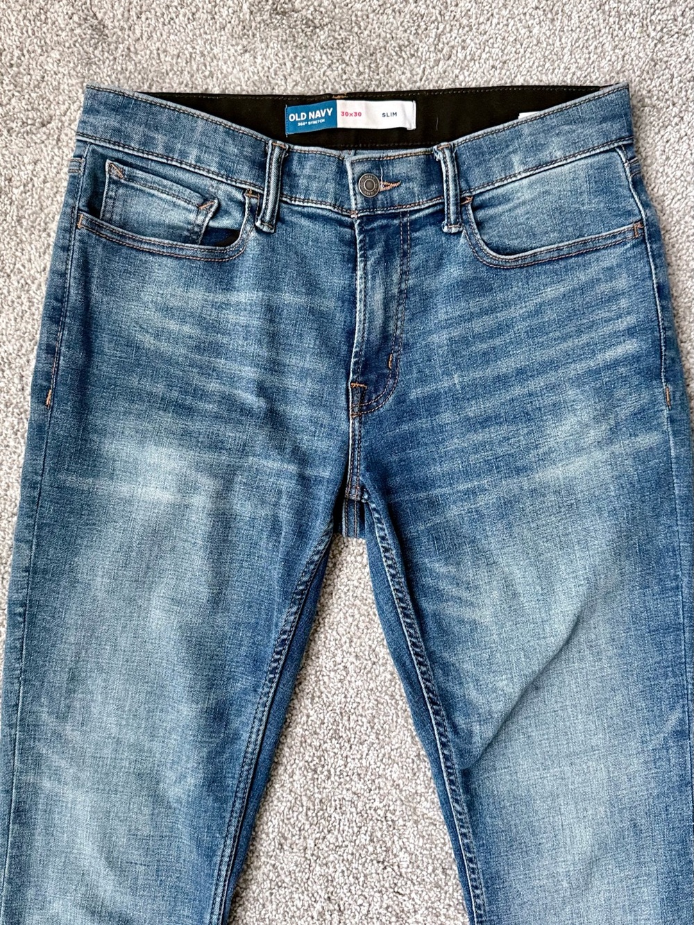 Old Navy Men’s Slim Jeans - Medium Blue Wash